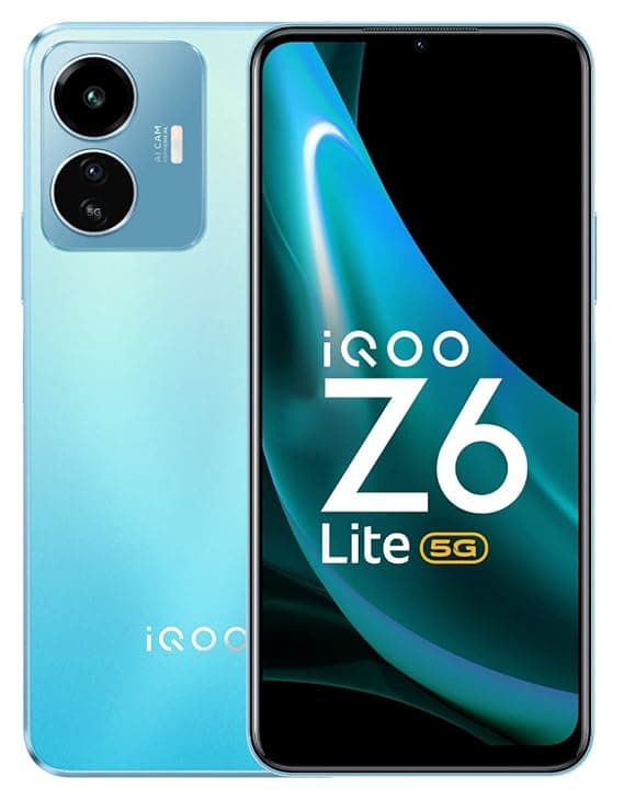 iQOO Z6 Lite 5G (Stellar Green, 6GB RAM, 128GB Storage) with Charger | Qualcomm Snapdragon 4 Gen 1 Processor | 120Hz FHD+ Display | Travel Adaptor Included in The Box