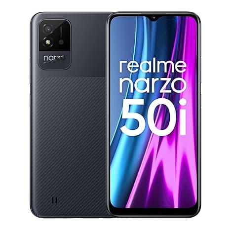 realme narzo 50i (Carbon Black, 2GB RAM+32GB Storage) Octa Core Processor | 6.5" inch Large Display